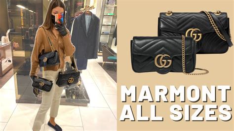 gucci marmont size comparison in cm|Gucci Marmont 2.0 crossbody.